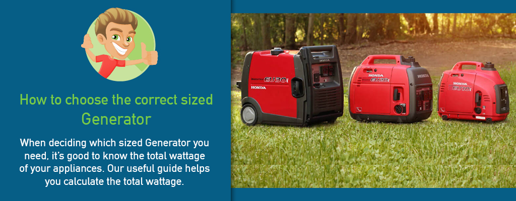 How to choose the correct sized Generator