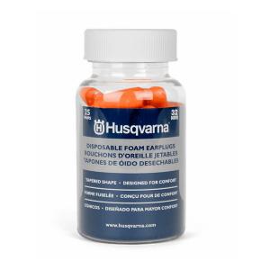 Husqvarna Disposable Foam Ear Plugs 32NRR - 25 pair Pack