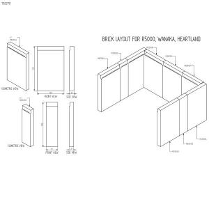 Masport Fire Brick Set - 783270 - R5000, Wanaka, Heartland - 9 piece kit