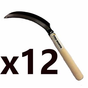 12x ProHorto Tri-Cutting Edge Flax Knife - 150mm Blade