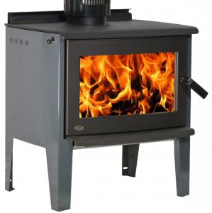 Yunca Monte Clean Air Wood Fire - HTP - Legged with Flue Kit